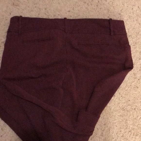 Wide leg maroon dress pants - Picture 2 of 4